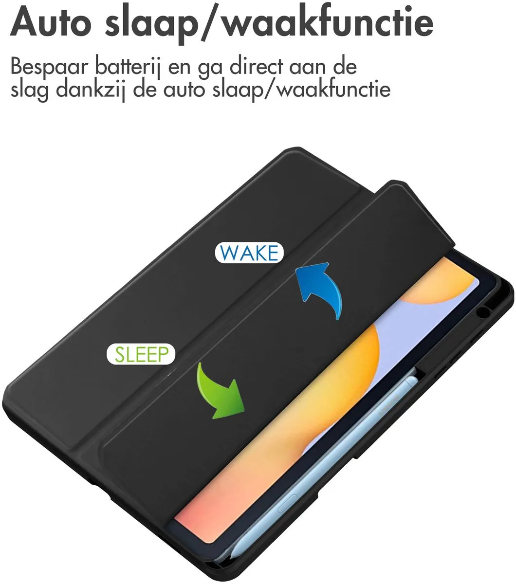 Imoshion SH00075227 Tablethoes - Samsung Galaxy Tab S6 Lite - 10.4" - Zwart
