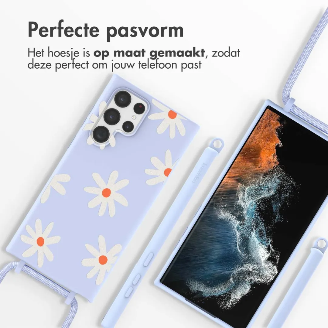 Imoshion Hoesje Samsung Galaxy S22 Ultra - Lila Flower Distance