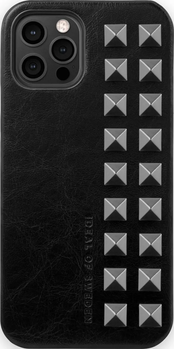 iDeal of Sweden Statement Case Unity iPhone 12/12 Pro Dawn Black Studs