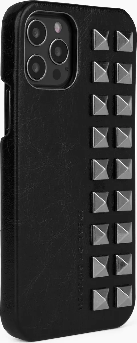 iDeal of Sweden Statement Case Unity iPhone 12/12 Pro Dawn Black Studs - afbeelding 2 van 2