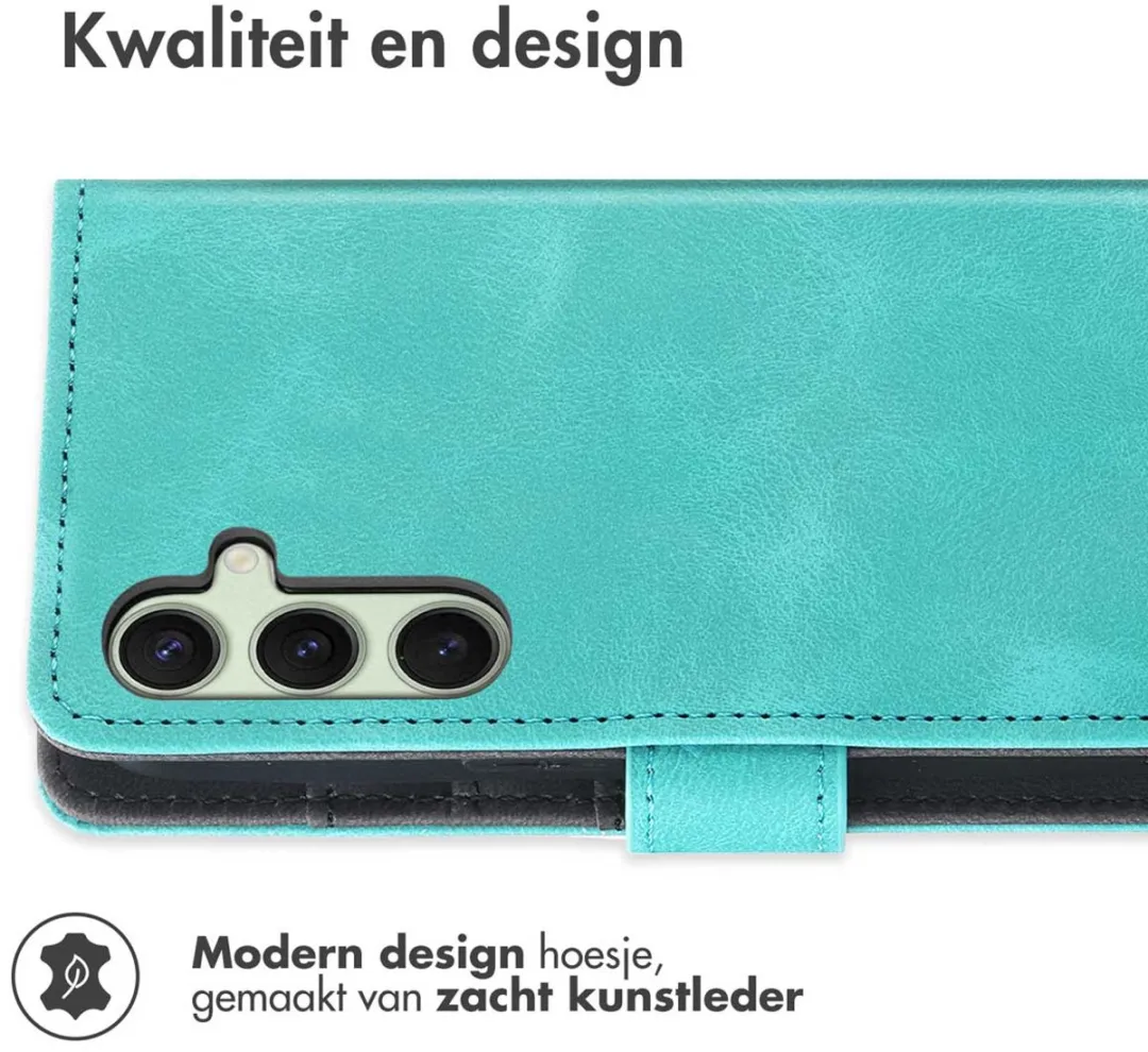 Imoshion Bookcase Hoesje Samsung Galaxy S24/S25 - 3 Pasjes - Turquoise