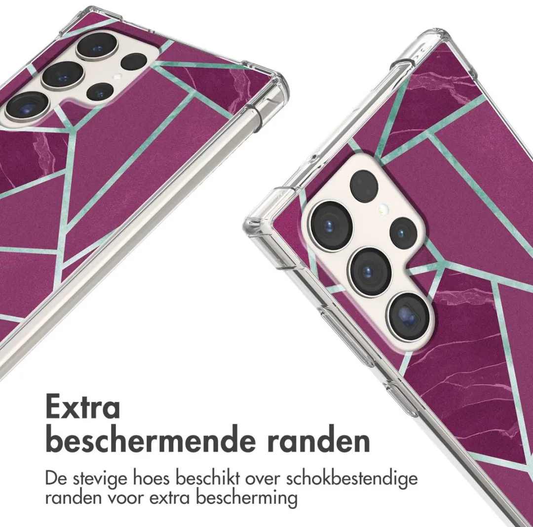 Imoshion Hoesje Samsung Galaxy S23 Ultra - Bordeaux Graphic