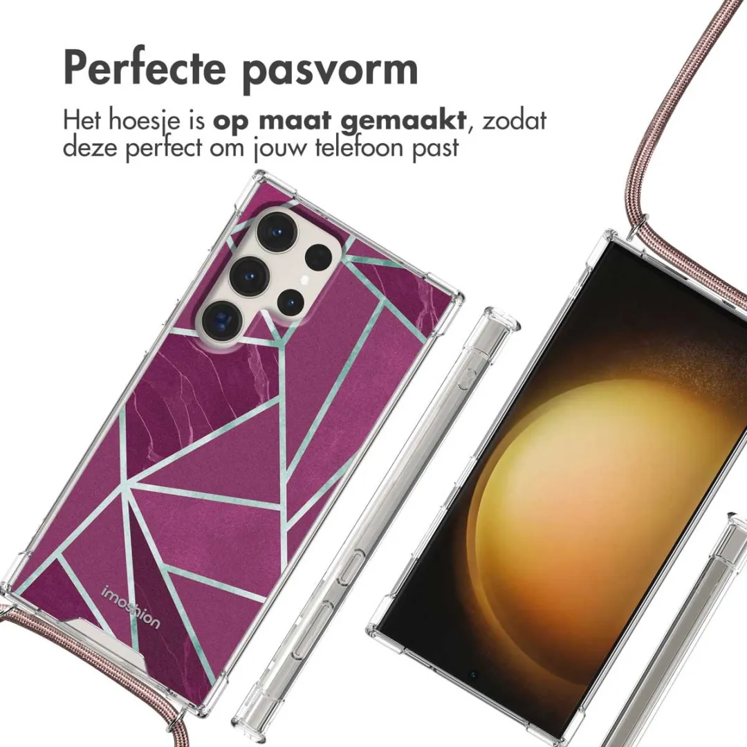 Imoshion Hoesje Samsung Galaxy S23 Ultra - Bordeaux Graphic