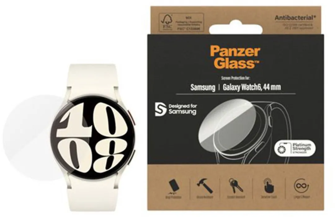 PanzerGlass Screenprotector Samsung Galaxy Watch 6 44mm - Transparant