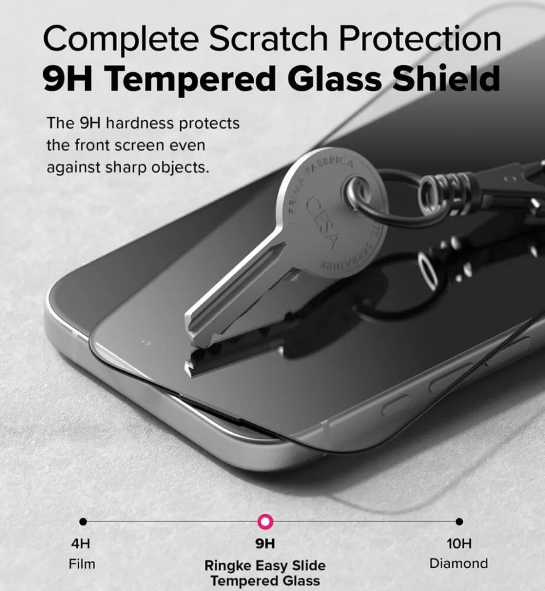 Ringke Easy Slide iPhone 16/15 Tempered Glass 9H - 2 Stuks