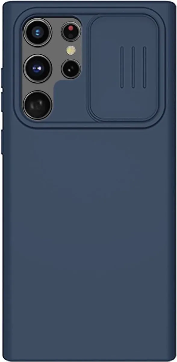 Nillkin CamShield Siliconen Hoesje S22 Ultra - Blauw - MPN 101241946B