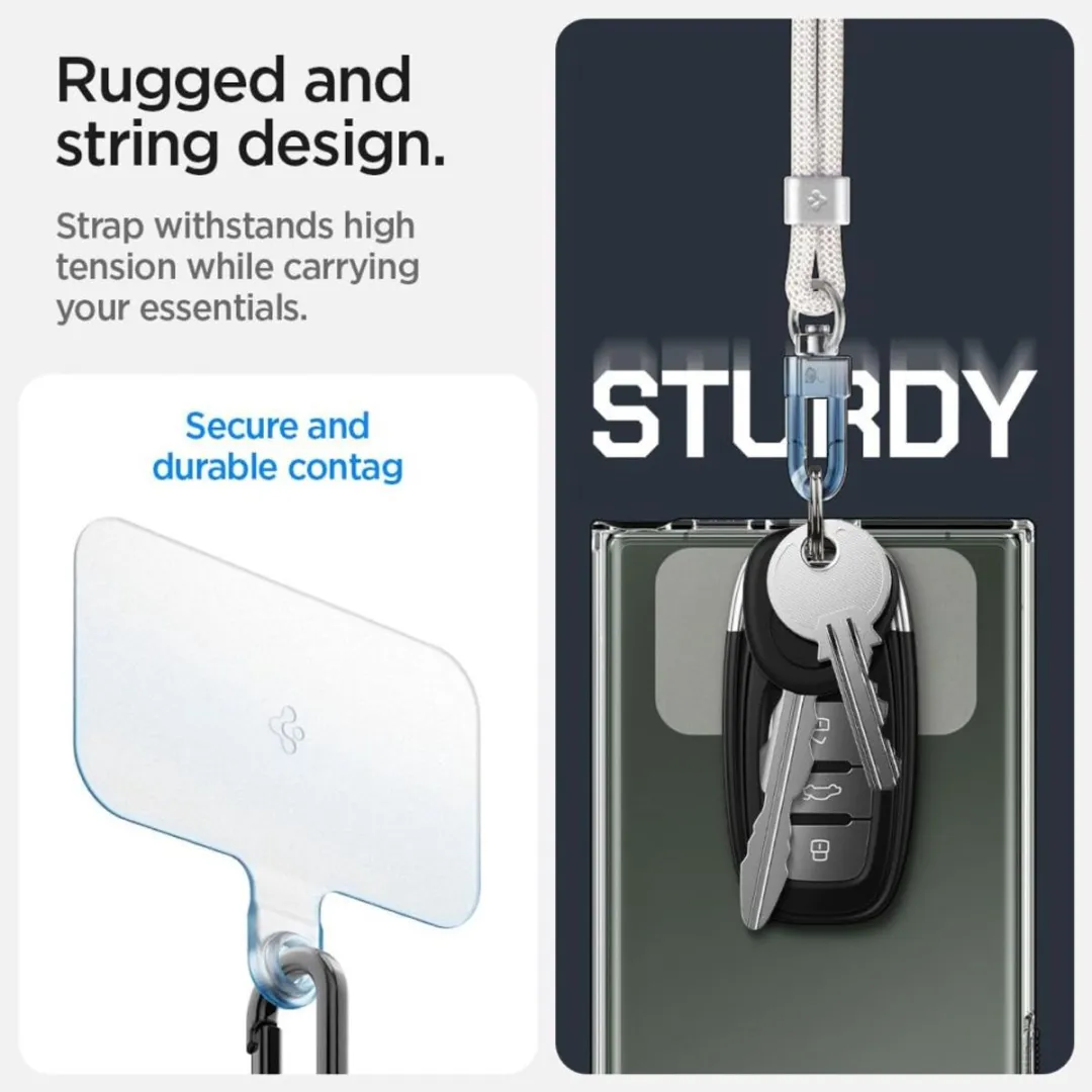 Spigen Universele Telefoonhanger Crossbody - 1 Pasje - Transparent