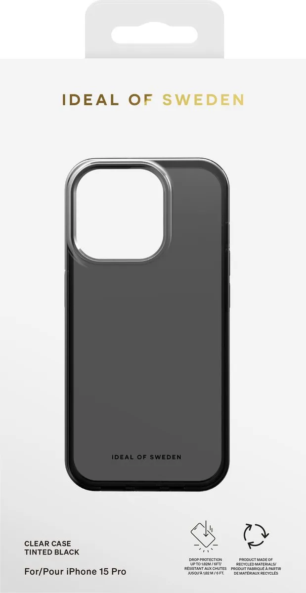 iDeal of Sweden Clear Case iPhone 15 Pro Tinted Black - IDCLC-I2361P-470 - afbeelding 3 van 6