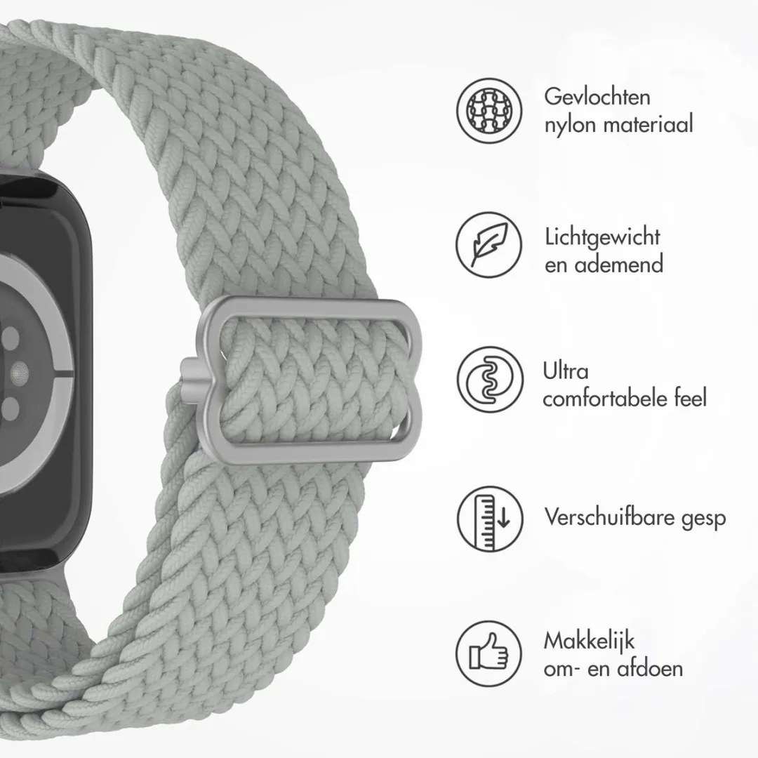 Imoshion Nylon Bandje Apple Watch - Grijs - One Size