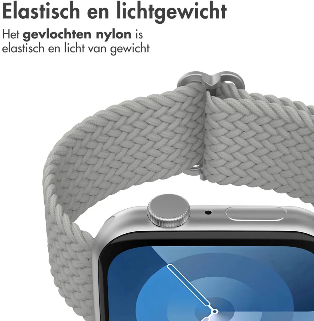 Imoshion Nylon Bandje Apple Watch - Grijs - One Size