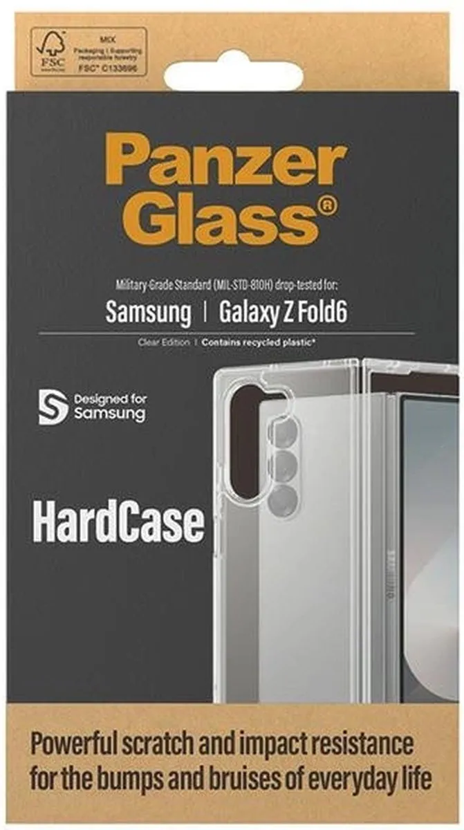 PanzerGlass HardCase Hoesje Samsung Galaxy Z Fold 6 - 5715685002144 - Transparant - afbeelding 6 van 6
