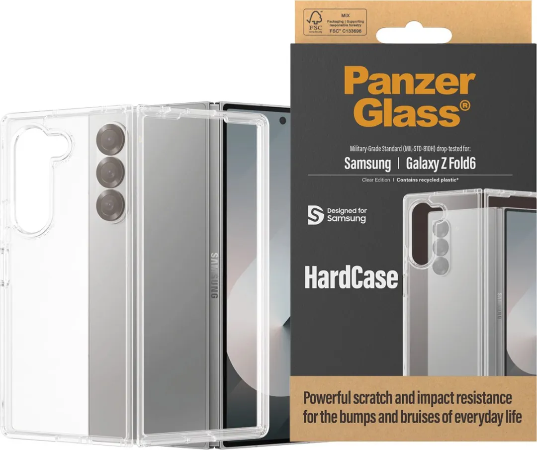 PanzerGlass HardCase Hoesje Samsung Galaxy Z Fold 6 - 5715685002144 - Transparant