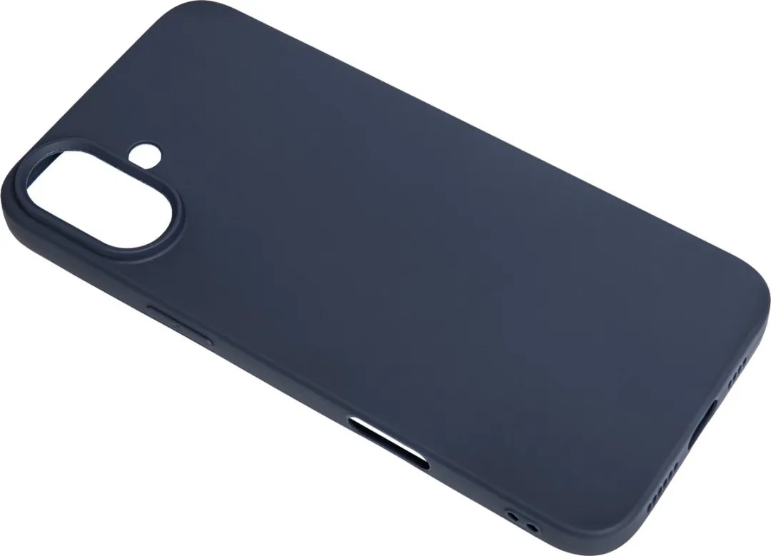 BMAX Siliconen Hoesje iPhone 16 - Donkerblauw