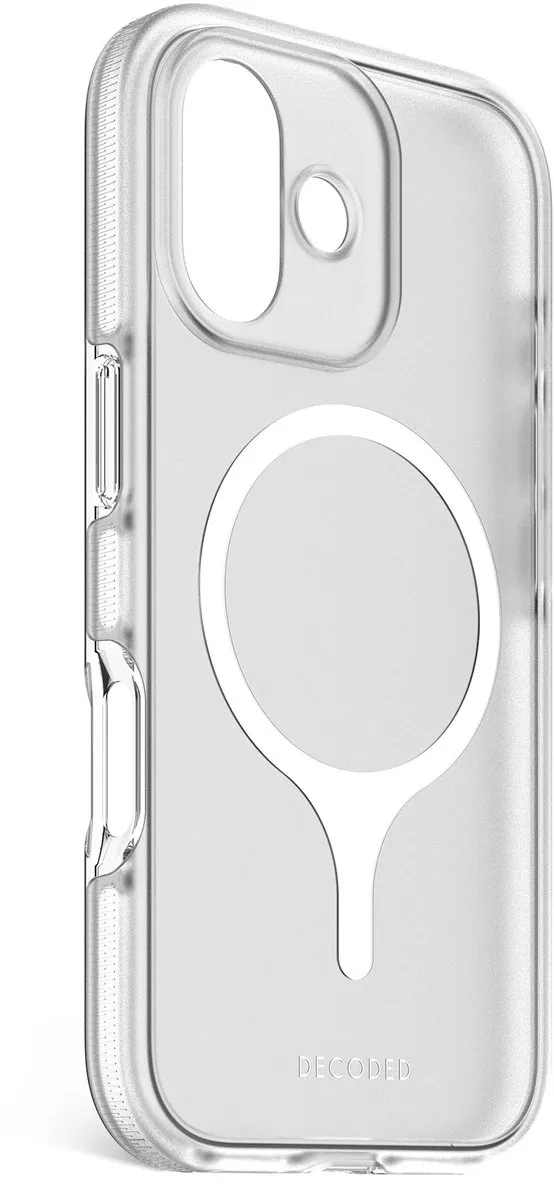 Decoded Clear Frosted Hoesje DEC-i17-DT-CL - iPhone 17 - Wit