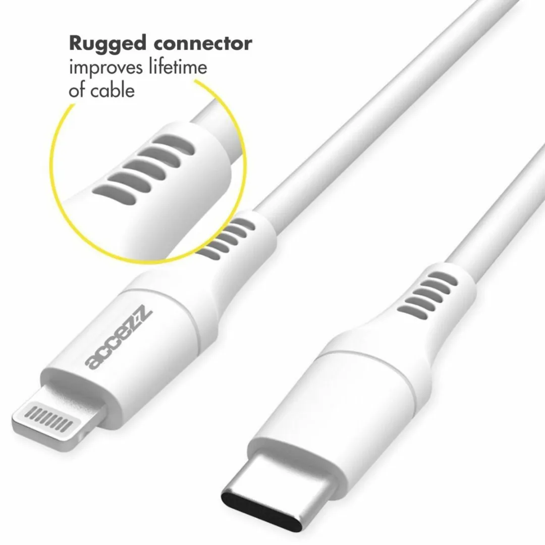 Accezz Lightning naar USB-C Kabel SH00010494 - 2m - Wit
