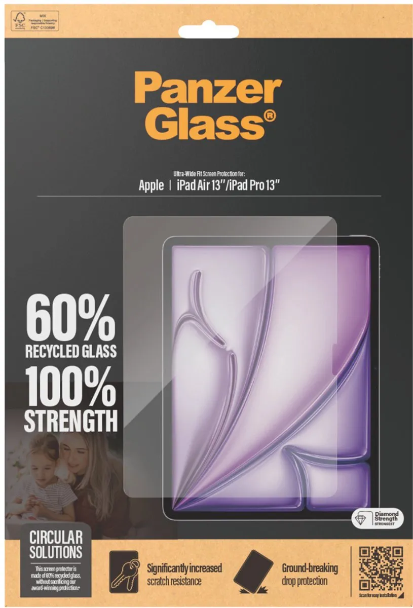 PanzerGlass PZ-2835 Screenprotector iPad Air 13 (2024) - Transparant