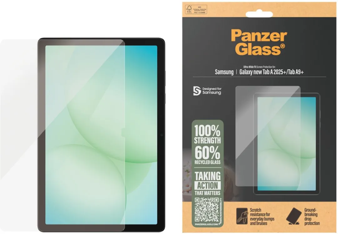 PanzerGlass PG53354 Screenprotector Samsung Galaxy Tab A9 - Transparant