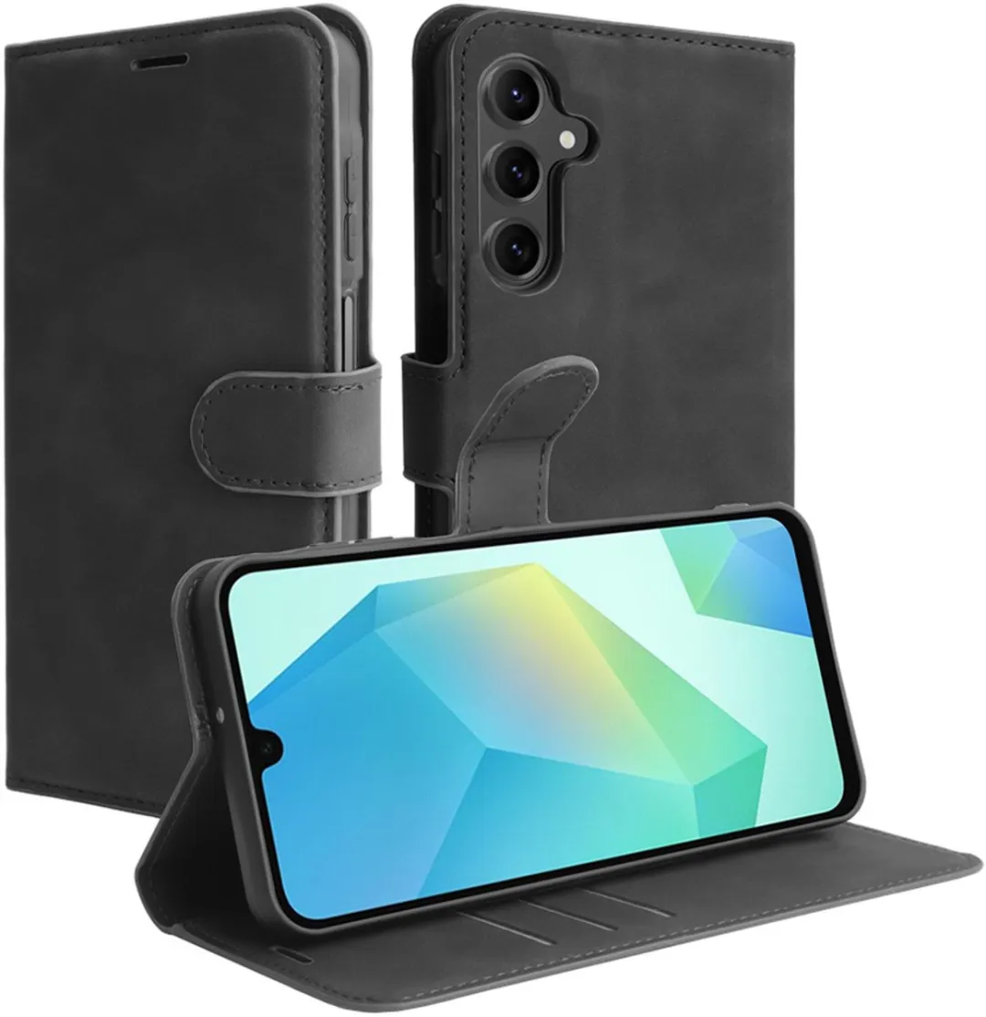 Just in Case Cazy Hoesje Samsung Galaxy A16 - 4 Pasjes - Zwart