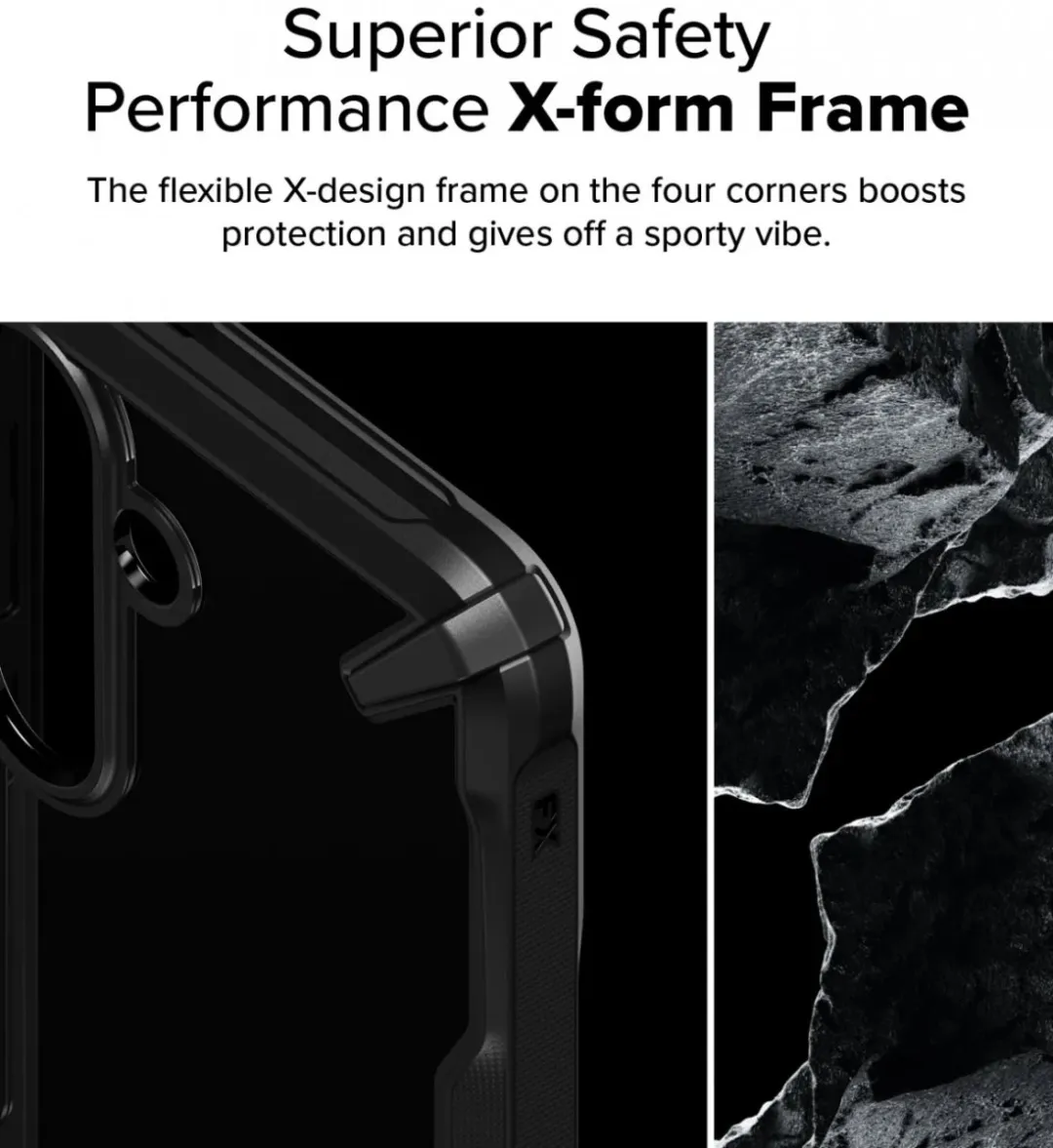 Ringke Fusion X Hoesje Samsung Galaxy S25 Plus - Zwart