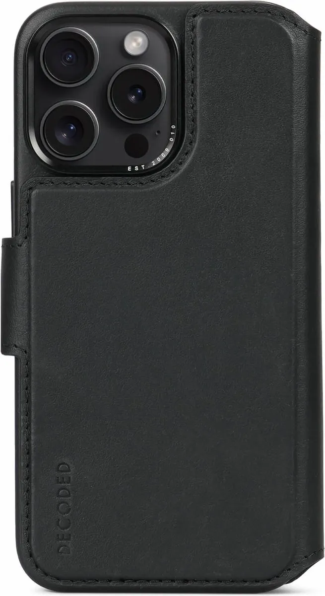 Decoded D24IPO15PMDW5BK iPhone 15 Pro Max Hoesje - Magnetisch 2-in-1 - Zwart