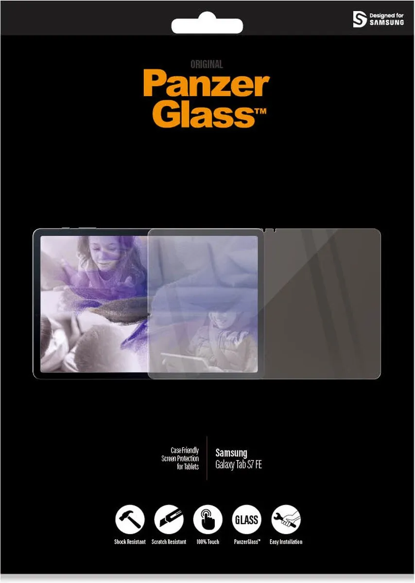 PanzerGlass PZ-7272 Samsung Tab S7 FE Screenprotector - Transparant