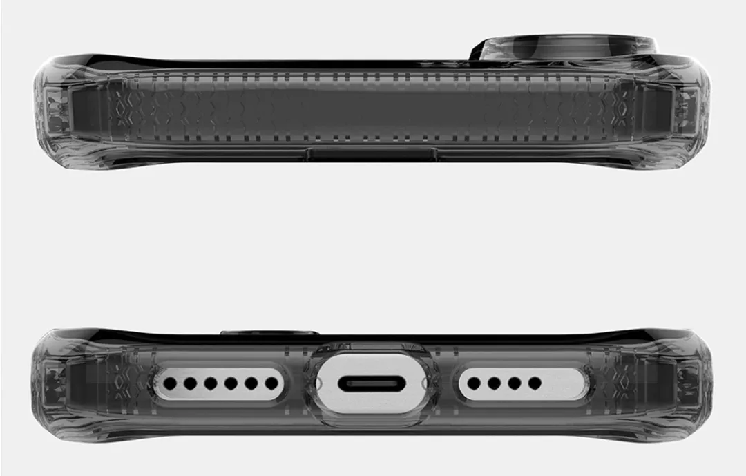 Itskins Hybrid R Vapor iPhone 16 Hoes - AP6N-HBVAR-SMOK - Grijs/Transparant