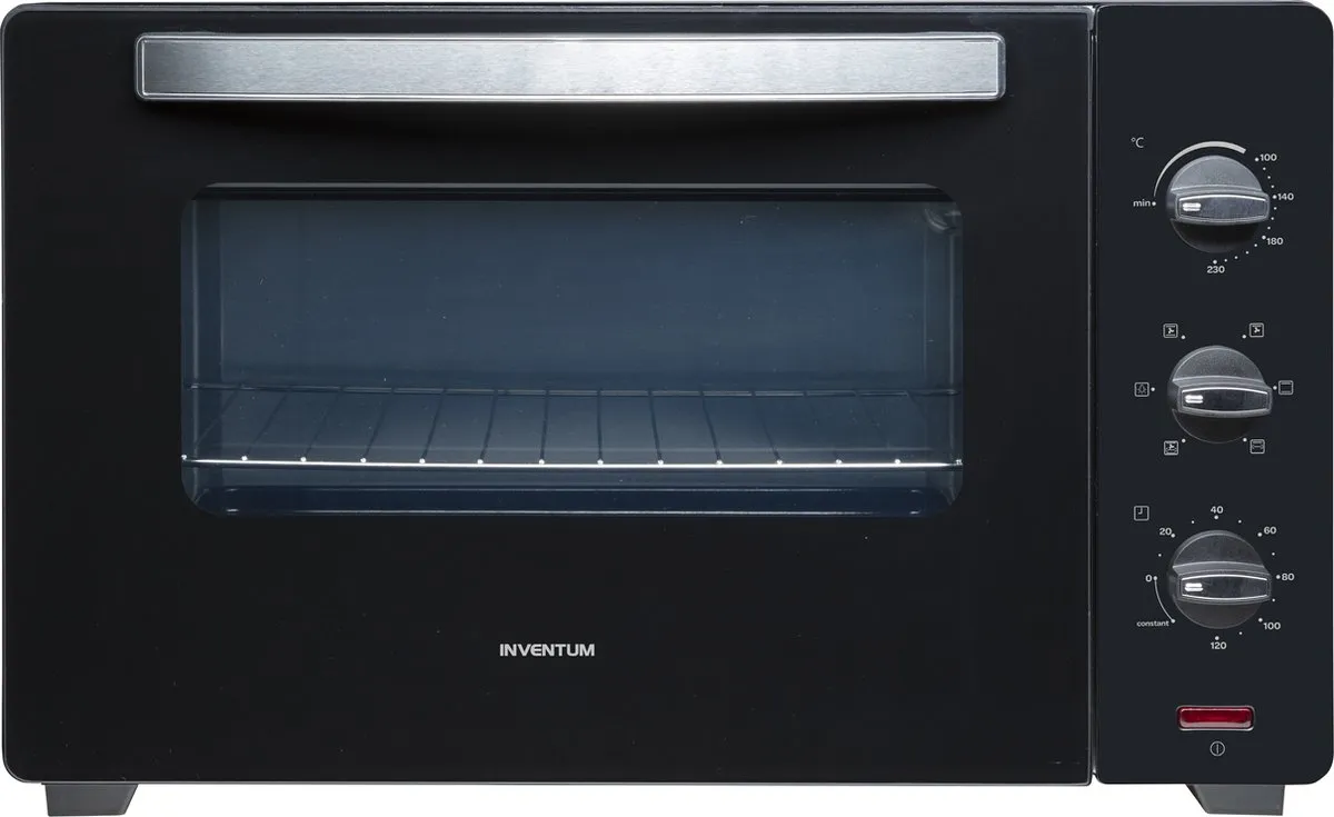 Inventum OV457B Vrijstaande Heteluchtoven 45L - 2000W - Draaispit - Zwart