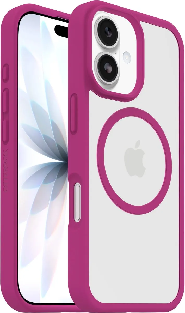 OtterBox React MagSafe iPhone 17 Hoesje - Roze/Transparant - afbeelding 6 van 6