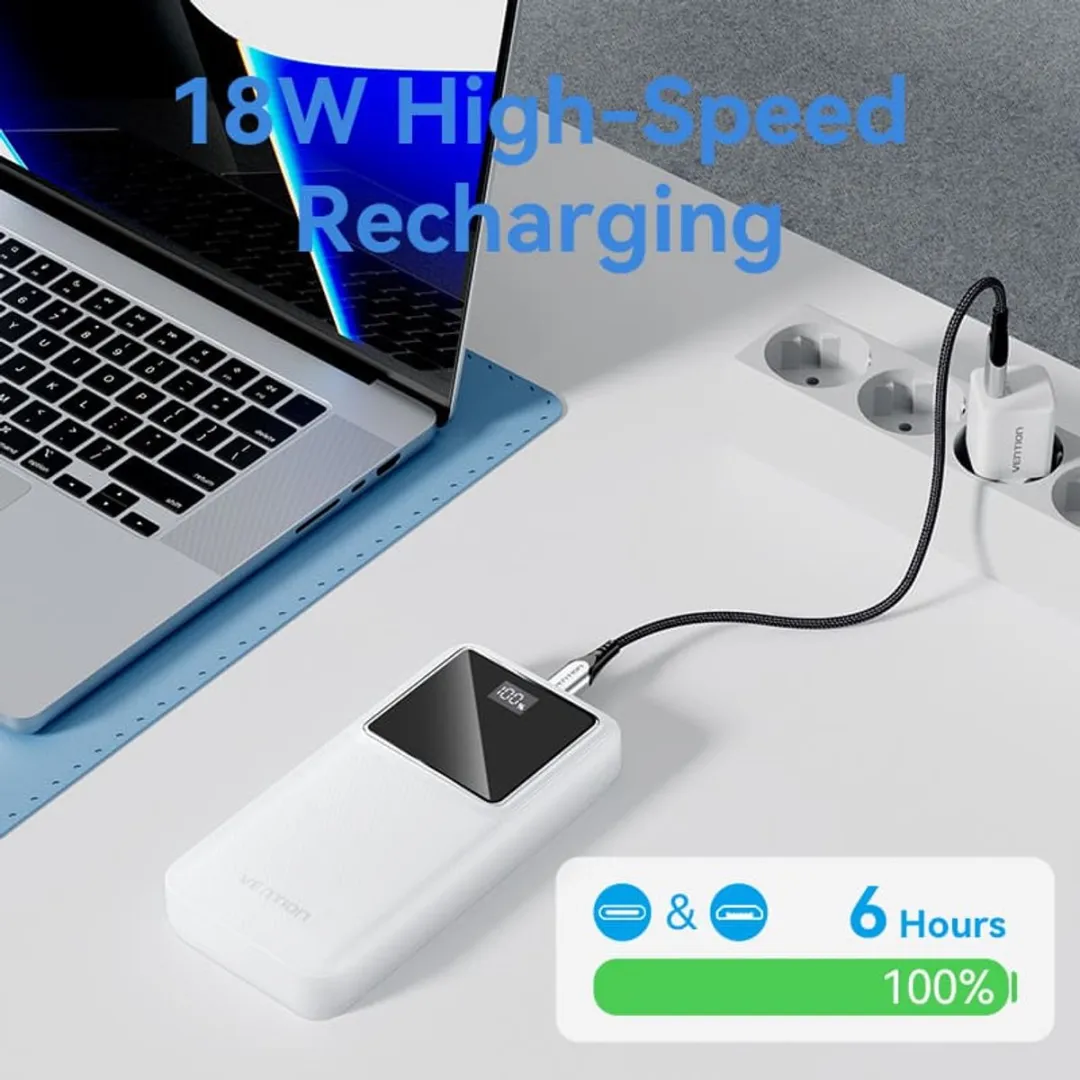 Vention Powerbank 20000mAh 22,5W - Transparent