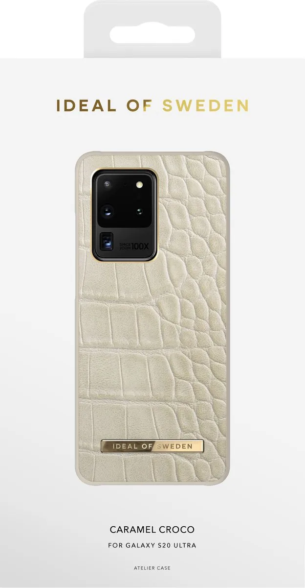 iDeal of Sweden Atelier Case Galaxy S20 Ultra - Caramel Crocodile - afbeelding 2 van 6