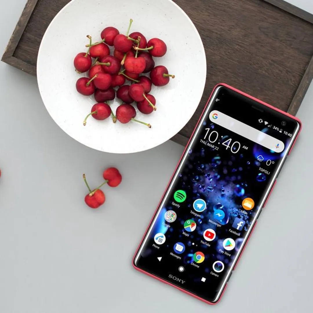 Nillkin Frosted Shield HardCase Sony Xperia XZ3 - Rood - afbeelding 4 van 4