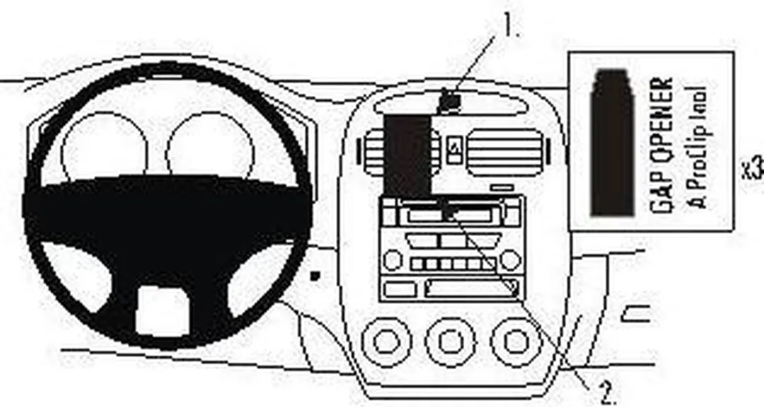 Brodit ProClip Kia Spectra 5 2005-2006 Center Mount - 853696