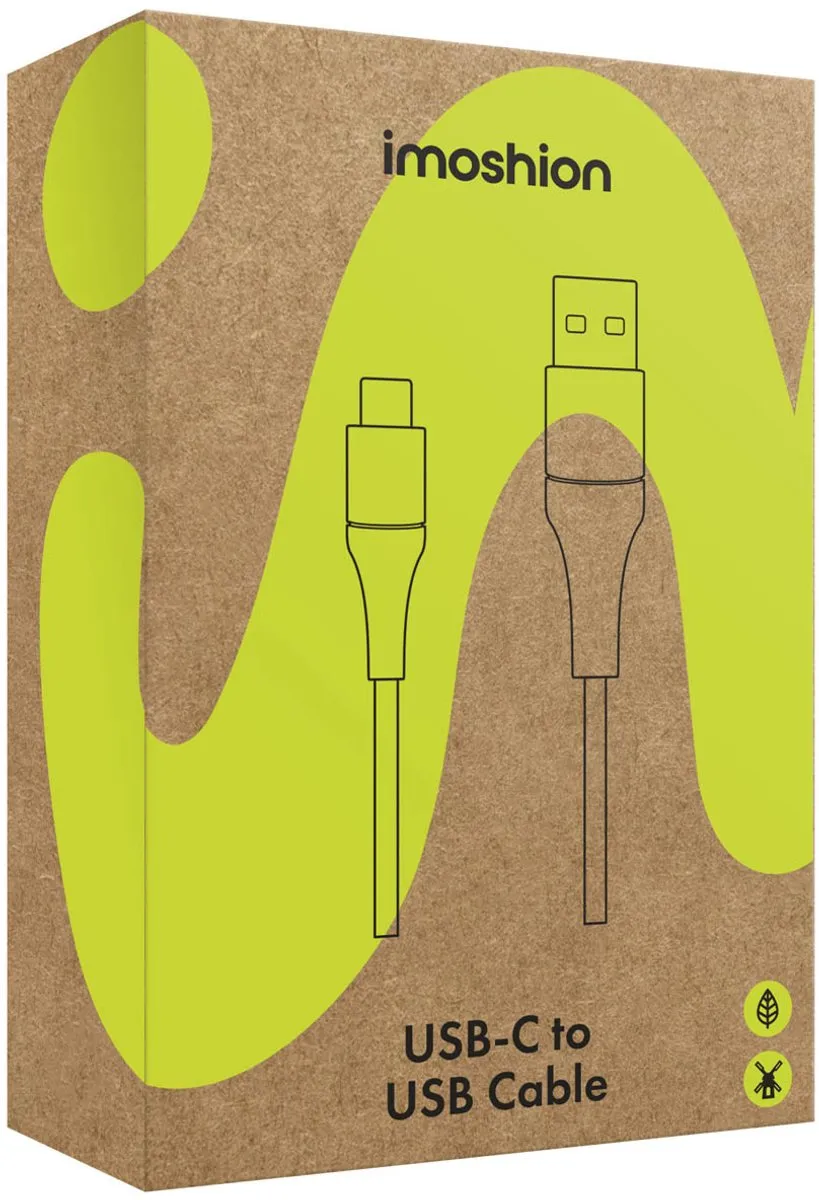 Imoshion SH00067539 USB-C naar USB-A Kabel 2m - Wit