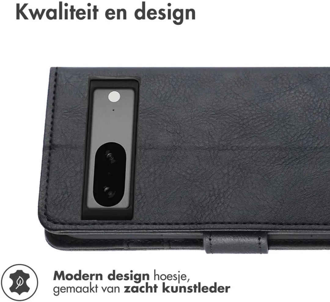 Imoshion Hoesje Google Pixel 7A - 3 Pasjes - Zwart - afbeelding 2 van 6