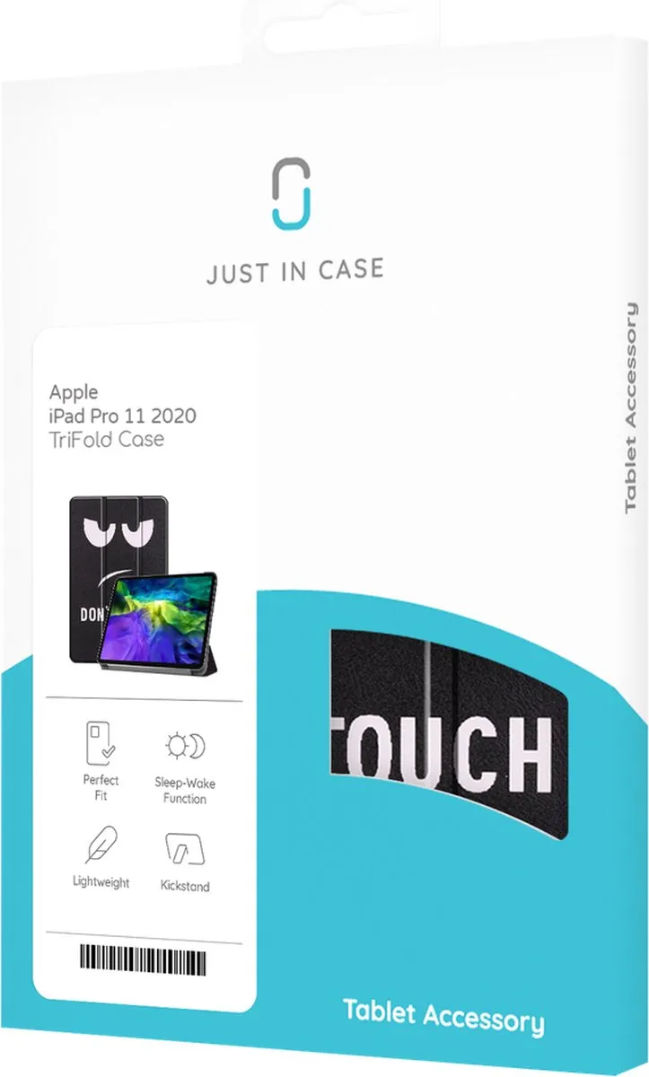 Just in Case Smart Tri-Fold Hoes iPad Pro 11 - Zwart - afbeelding 6 van 6