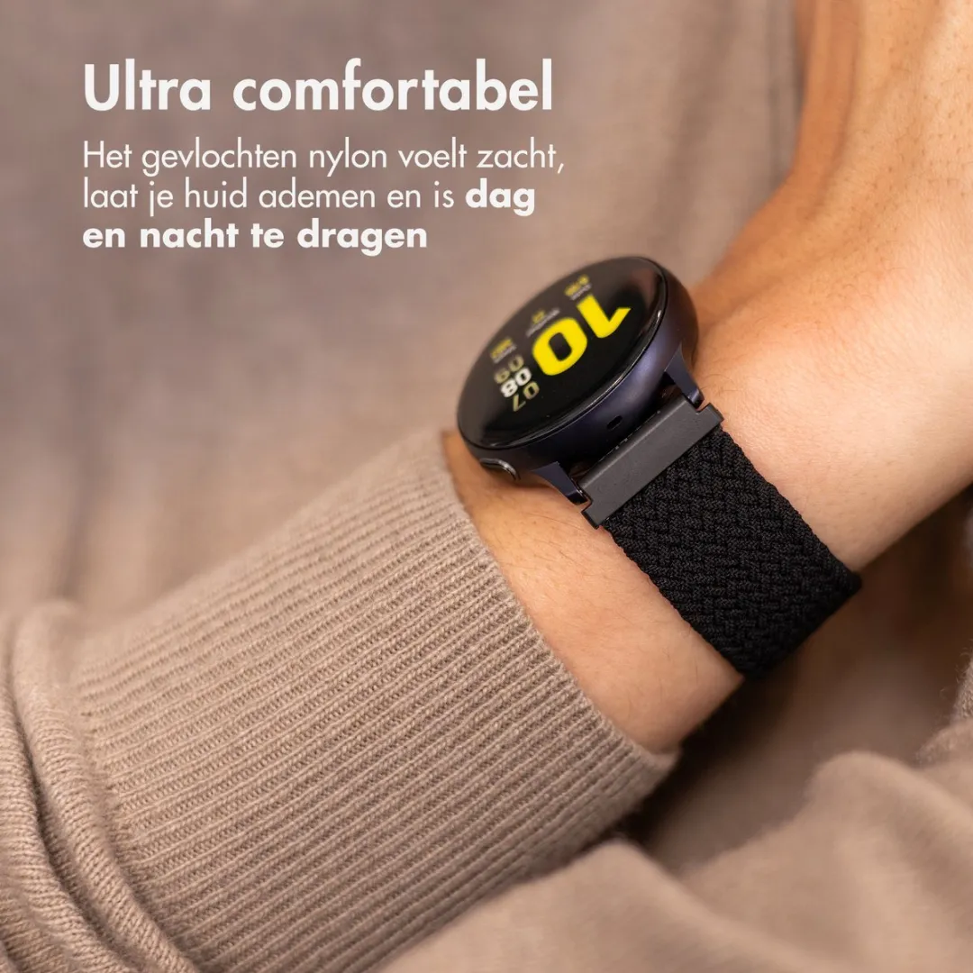 Imoshion Nylon Smartwatchband 20mm - Zwart