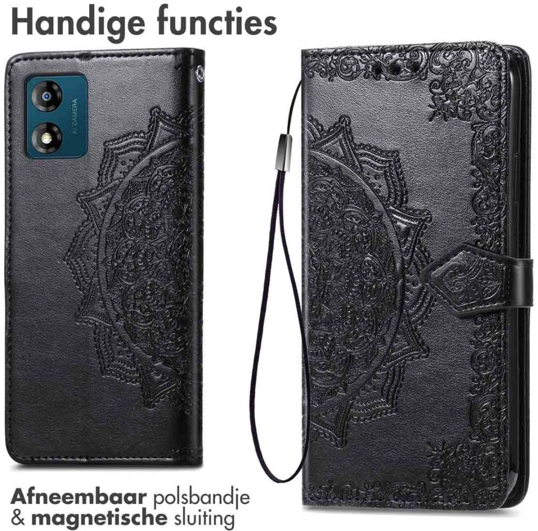 Imoshion Hoesje Motorola Moto E13 - 3 Pasjes - Zwart