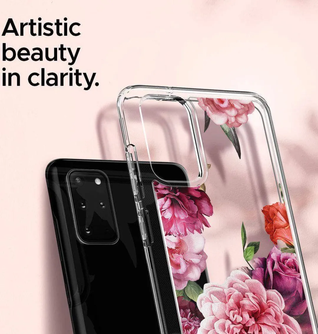 Spigen Ciel Samsung Galaxy S20 Plus Hoesje - Roze Floral - ACS00762