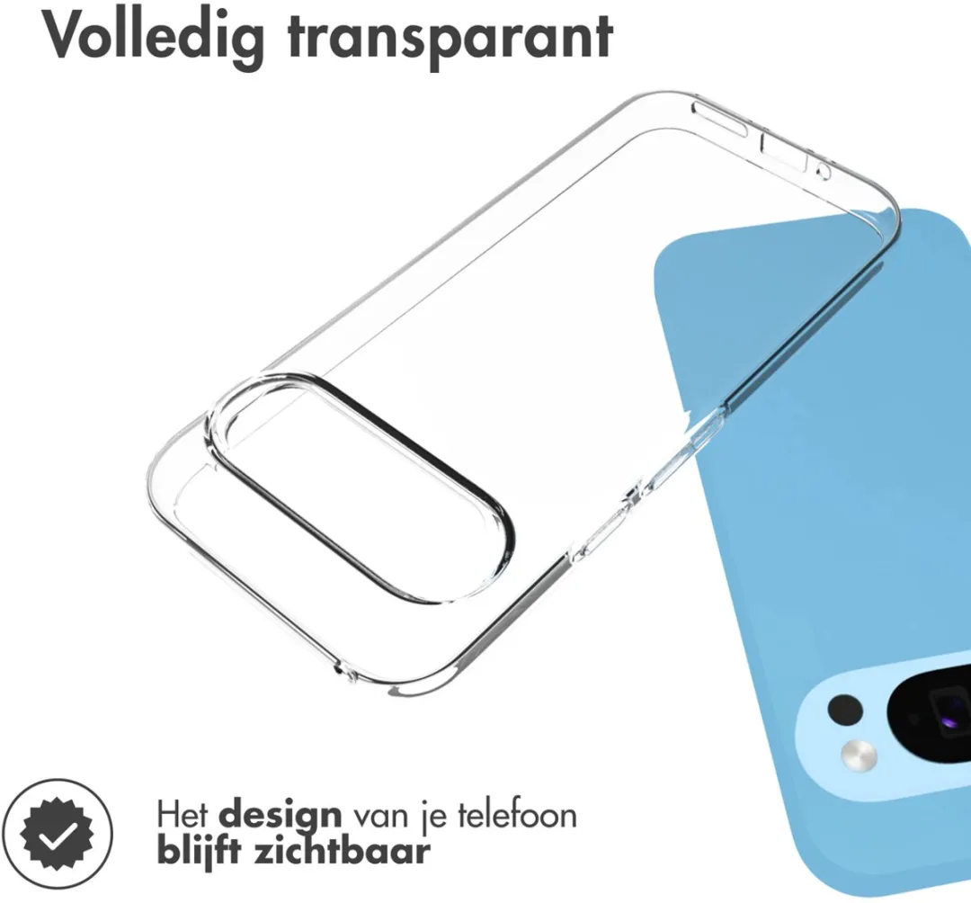 Accezz Hoesje Google Pixel 9/9 Pro - Transparant