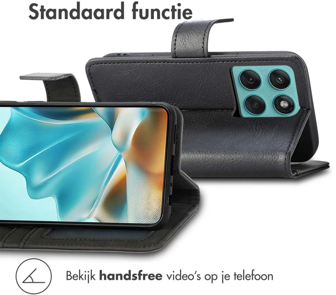 Imoshion Hoesje Motorola Edge 60 Fusion - 3 Pasjes - Zwart