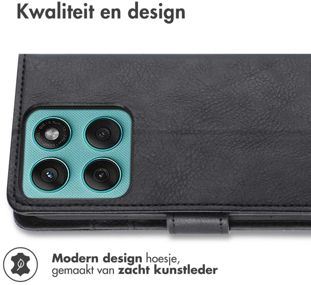 Imoshion Hoesje Motorola Edge 60 Fusion - 3 Pasjes - Zwart