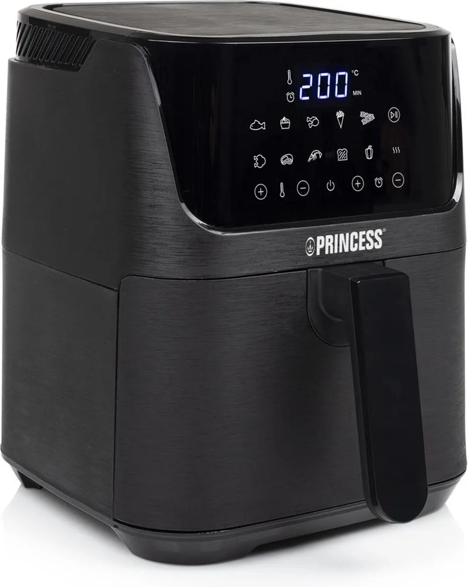Princess Mini Airfryer 182031 - 1350W - 10 Programma's - Zwart - afbeelding 2 van 6