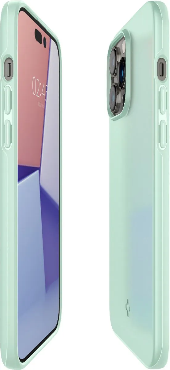 Spigen Thin Fit iPhone 14 Pro Hoesje ACS04784 - Mint Groen - afbeelding 6 van 6