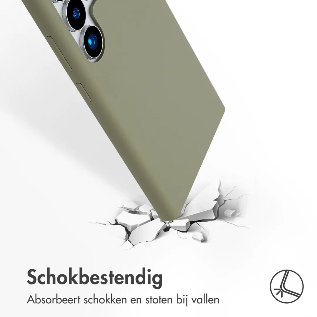 Accezz Hoesje Samsung Galaxy S24 Ultra - Olijfgroen - MagSafe