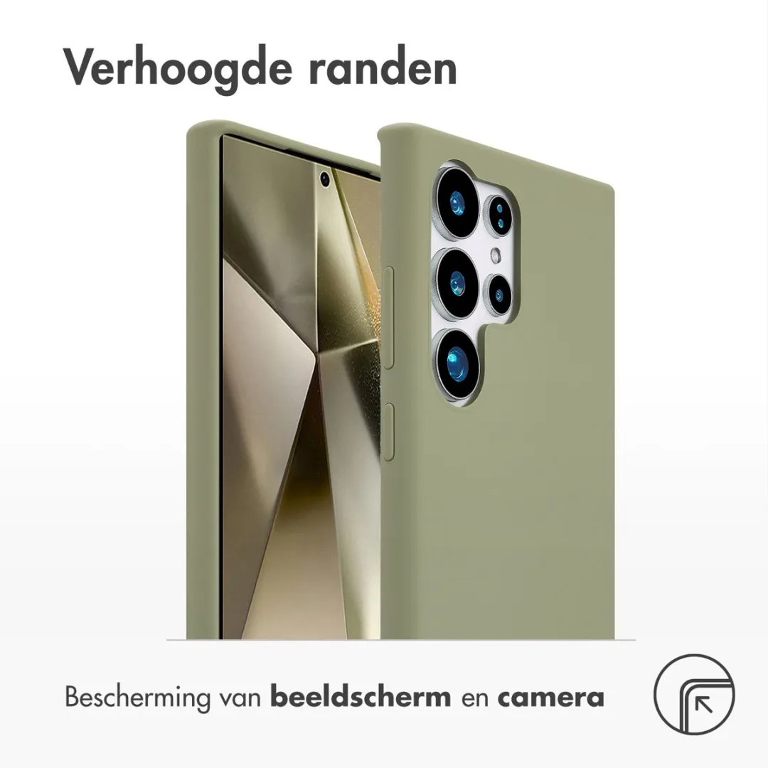 Accezz Hoesje Samsung Galaxy S24 Ultra - Olijfgroen - MagSafe