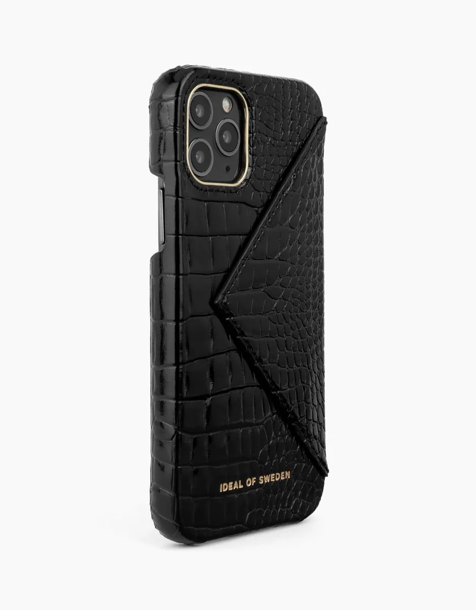 iDeal of Sweden Statement Case Flap Pocket iPhone 11 Pro/XS/X Neo Noir - 3 Pasjes