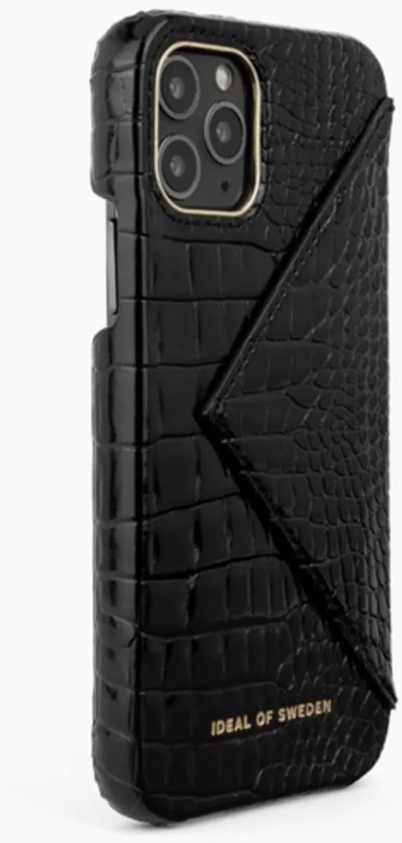 iDeal of Sweden Statement Case Flap Pocket iPhone 11 Pro/XS/X Neo Noir - 3 Pasjes