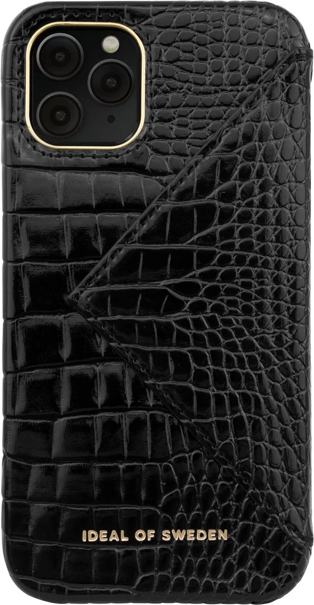 iDeal of Sweden Statement Case Flap Pocket iPhone 11 Pro/XS/X Neo Noir - 3 Pasjes