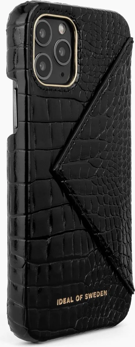 iDeal of Sweden Statement Case Flap Pocket iPhone 11 Pro/XS/X Neo Noir - 3 Pasjes