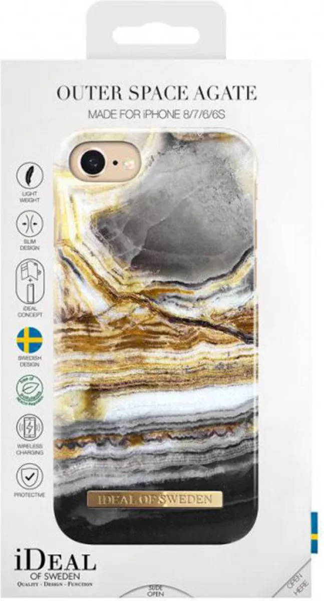 iDeal of Sweden Fashion Case iPhone SE/8/7 - Goud/Grijs
